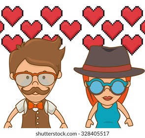 Hipster fashion  lifestyle design, vector illustration graphic