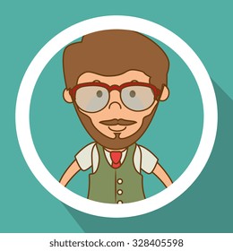 Hipster fashion  lifestyle design, vector illustration graphic