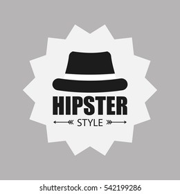 Hipster fashion lifestyle icon vector illustration graphic design