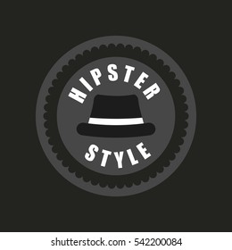 Hipster fashion lifestyle icon vector illustration graphic design
