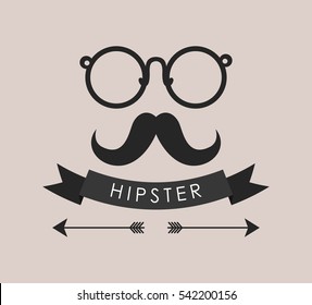Hipster fashion lifestyle icon vector illustration graphic design