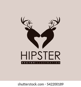 Hipster fashion lifestyle icon vector illustration graphic design