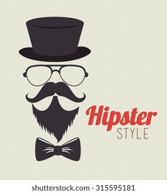 Hipster fashion and lifestyle, vector illustration eps 10