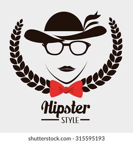 Hipster fashion and lifestyle, vector illustration eps 10