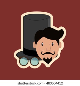 hipster fashion  man and objects image 