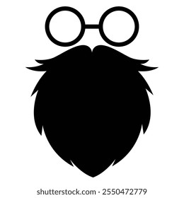 Hipster Fashion Silhouette Icon for Trendy and Modern Design