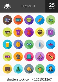 Hipster Flat Icons