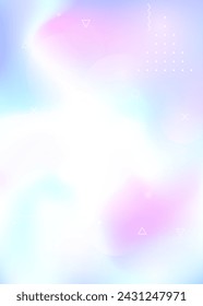 Hipster Fluid. Modern Presentation. Blue Tech Texture. Shiny Futuristic Template. Motion Dots. Magic Poster. Vibrant Flyer. Digital Design. Violet Hipster Fluid