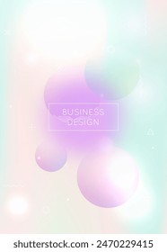 Hipster Fluid. Rainbow Texture. Shiny Luminous Template. Blue Light Pattern. Liquid Background. Dynamic Flyer. Motion Dots. Retro Concept. Purple Hipster Fluid