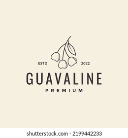 Logo-Design von Hipster-Obstguava