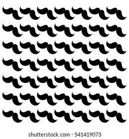 Hipster gentleman mustache icon vector illustration graphic design