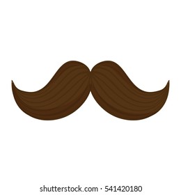 Hipster gentleman mustache icon vector illustration graphic design