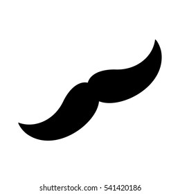 Hipster gentleman mustache icon vector illustration graphic design