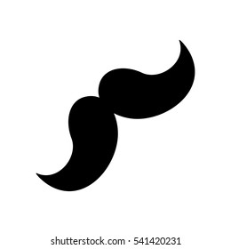 Hipster gentleman mustache icon vector illustration graphic design