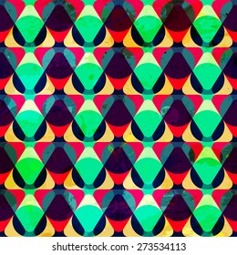 hipster geometric seamless pattern 