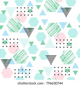 Hipster Geometric Seamless Pattern