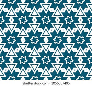 Hipster geometric seamless pattern. Vector illustration