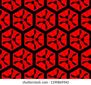 Hipster geometric seamless pattern. Vector illustration