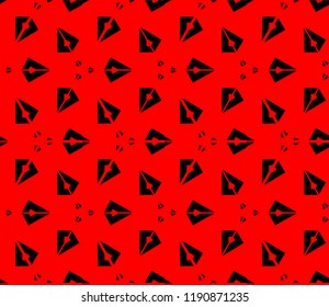 Hipster geometric seamless pattern. Vector illustration