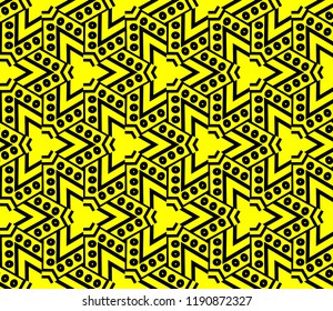 Hipster geometric seamless pattern. Vector illustration