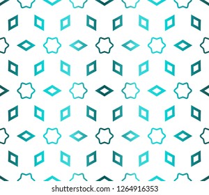 Hipster Geometric Seamless Pattern. Vector Super Illustration. For Fabric, Textile, Bandana, Scarg, Colored Print.