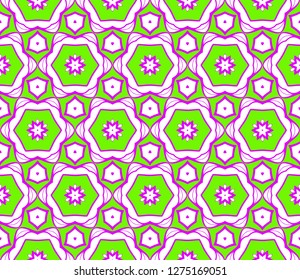 Hipster Geometric Seamless Pattern. Vector Super Illustration. For Fabric, Textile, Bandana, Scarg, Colored Print.