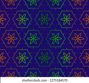 Hipster Geometric Seamless Pattern. Vector Super Illustration. For Fabric, Textile, Bandana, Scarg, Colored Print.