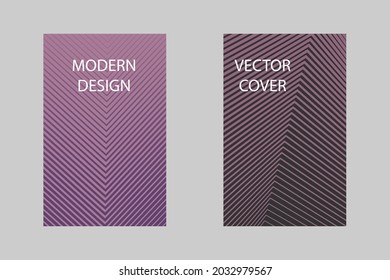 Hipster geometrical lines notebook cover vector. Minimalistic notepad cover surface set. Colorful title page vector for journalistic notebook, dairy or notepad.
