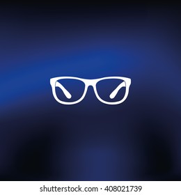 Hipster glasses icon.
