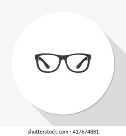 Hipster glasses icon.