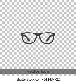 Hipster glasses icon.