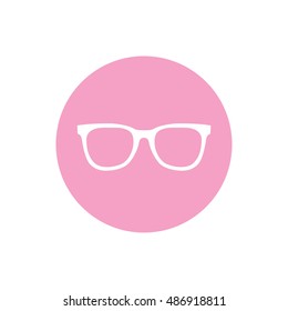 pink hipster glasses