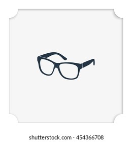 Hipster glasses illustration. 