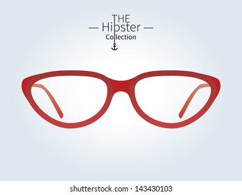 Hipster glasses, Hipster man. Vector illustration.