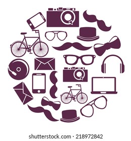 hipster graphic design , vector illustration