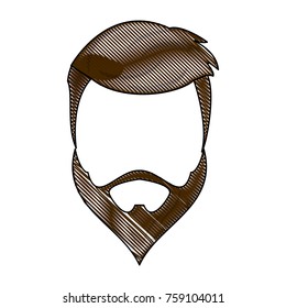 Hipster hairstyle and beard