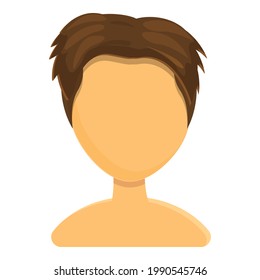 Hipster hairstyle icon. Cartoon of Hipster hairstyle vector icon for web design isolated on white background