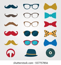 Hipster Icon Design Vector. Flat Style