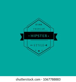 hipster icon hipster vector symbol sign retro classic style set banner old logo label arrow badge shop vintage seal name text brand sticker logo