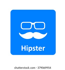 Hipster icon for web and mobile