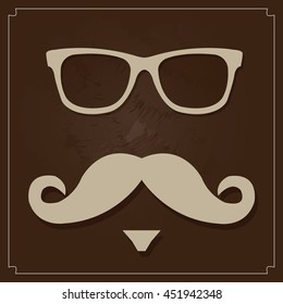 Hipster icons, vector illustration, eps 10