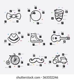 hipster infographic