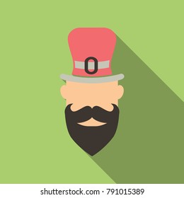 hipster Irish man for St. Patrick's day