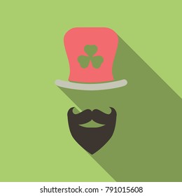 hipster Irish man for St. Patrick's day