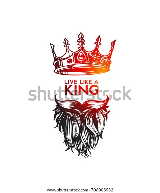 クラウン付きヒップスターの王様のアイコン 手描きのスケッチ 髪型 口ひげ キング ルール 独裁者 外交的 傲慢 攻撃的 黒い背景 ベクターイラスト のベクター画像素材 ロイヤリティフリー
