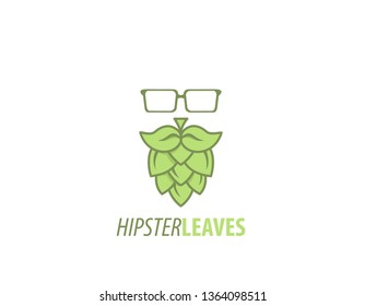 Hipster Leaves logo