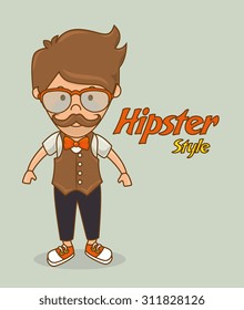 Hipster lifestyle design, vector illustration eps 10.
