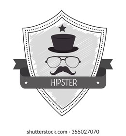 Hipster lifestyle and fashion accesories graphic design, vector illustration