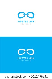 Hipster link logo template.