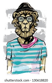 Hipster Lion